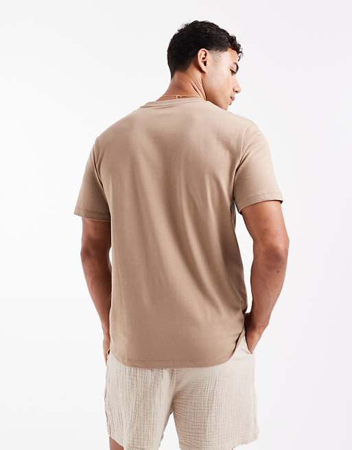 DESIGN Essentials Crew Neck T-shirt In Stone