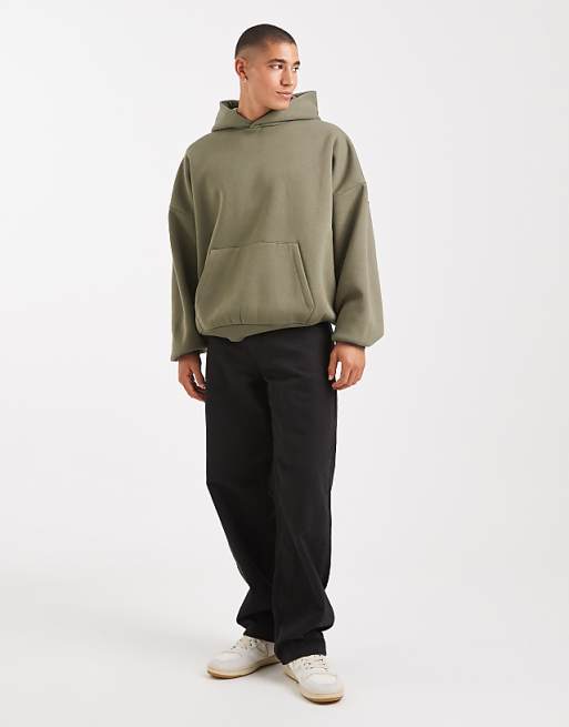 DESIGN Essentials Extreme Oversized Hoodie In Dusty Olive