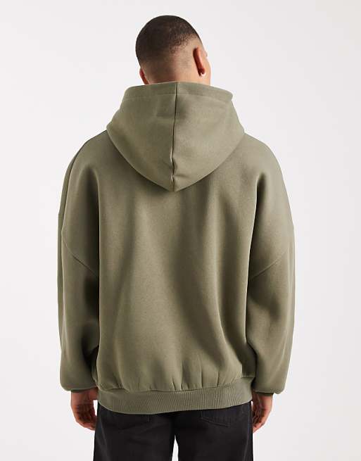 DESIGN Essentials Extreme Oversized Hoodie In Dusty Olive