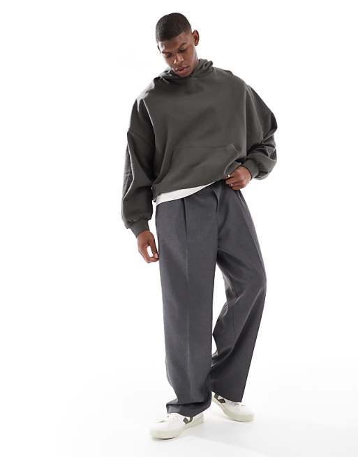 DESIGN Essentials Extreme Oversized Hoodie In Khaki