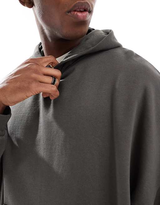 DESIGN Essentials Extreme Oversized Hoodie In Khaki