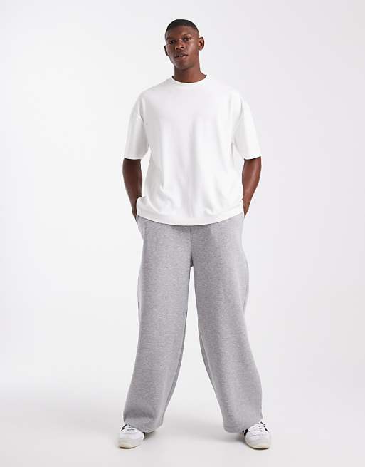 DESIGN Essentials Loose Fit Jogger In Grey Marl