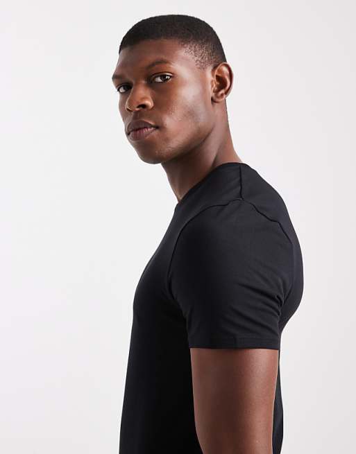 DESIGN Essentials Muscle Fit T-shirt In Black