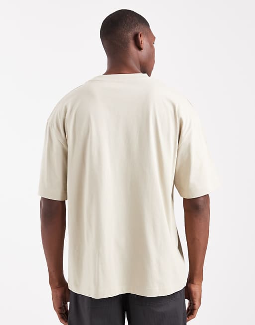 DESIGN Essentials Oversized Crew Neck T-shirt In Pelican