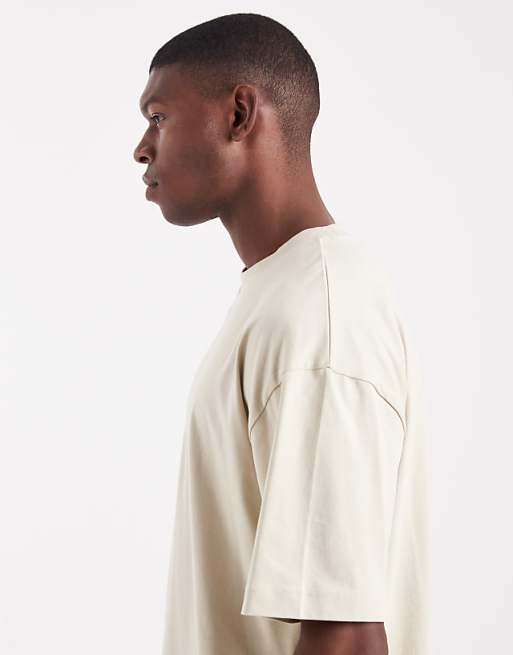 DESIGN Essentials Oversized Crew Neck T-shirt In Pelican