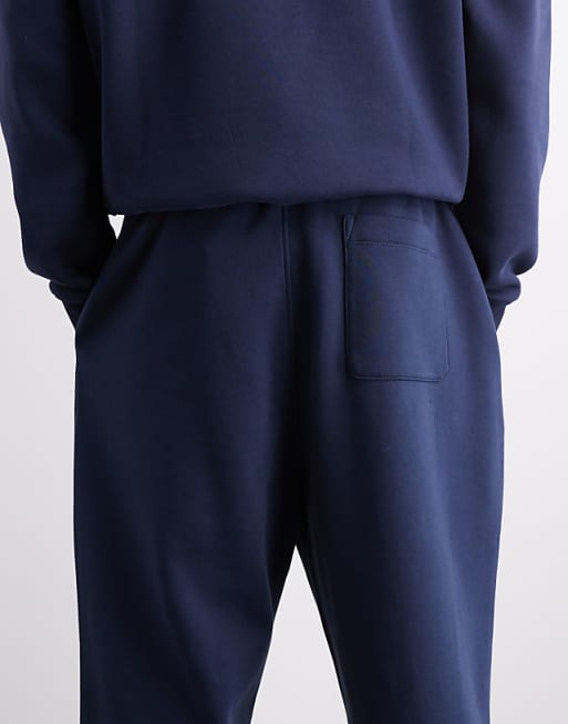 DESIGN Essentials Oversized Joggers In Navy