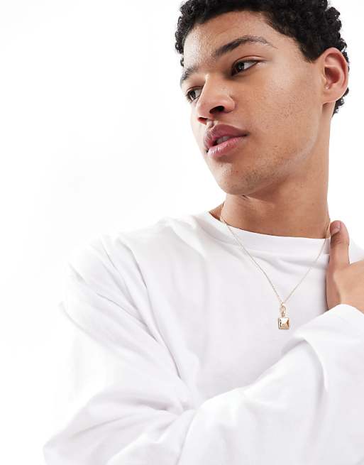 DESIGN Essentials Oversized Long Sleeve T-shirt In White