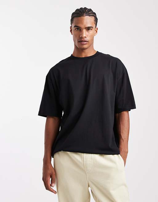 DESIGN Essentials oversized t-shirt in black
