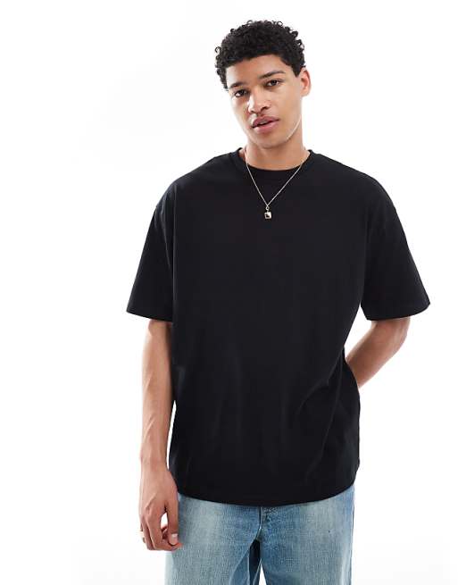 DESIGN Essentials oversized t-shirt in black