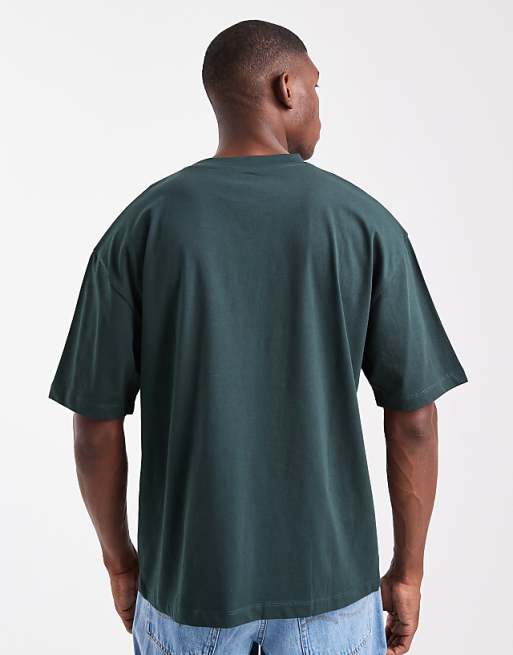 DESIGN Essentials Oversized T-shirt In Dark Green