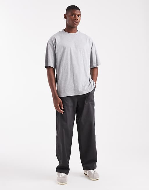 DESIGN Essentials Oversized T-shirt In Grey Marl