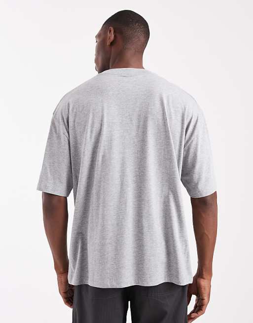 DESIGN Essentials Oversized T-shirt In Grey Marl