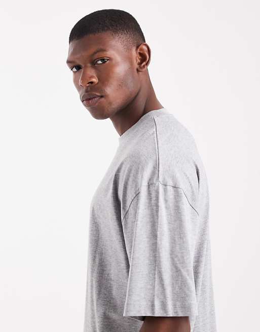 DESIGN Essentials Oversized T-shirt In Grey Marl