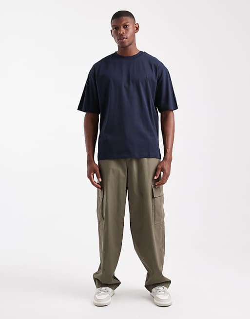 DESIGN Essentials Oversized T-shirt In Navy