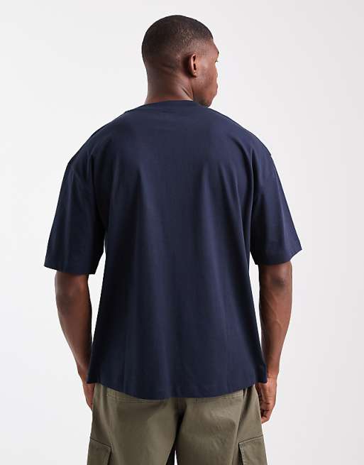 DESIGN Essentials Oversized T-shirt In Navy