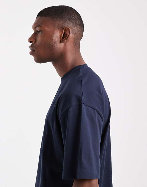 DESIGN Essentials Oversized T-shirt In Navy
