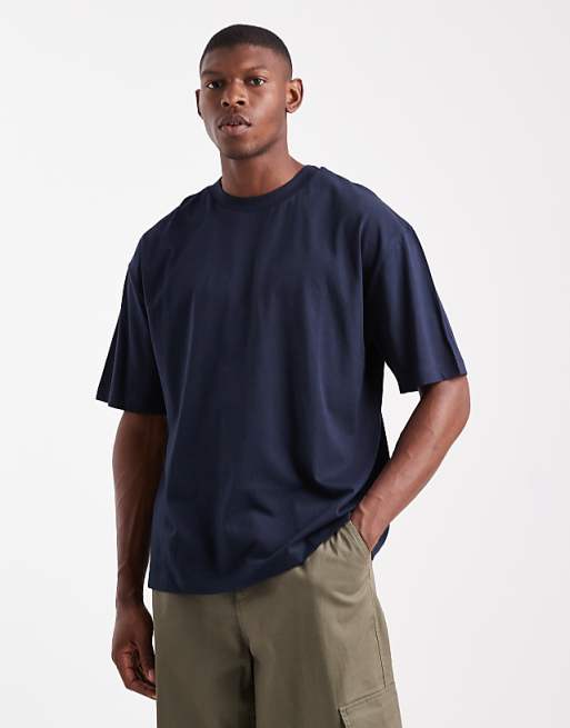 DESIGN Essentials oversized t-shirt in navy