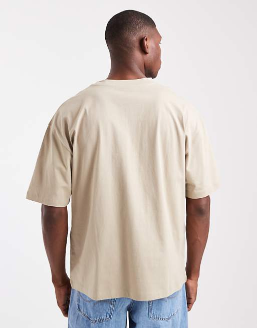 DESIGN Essentials Oversized T-shirt In Stone