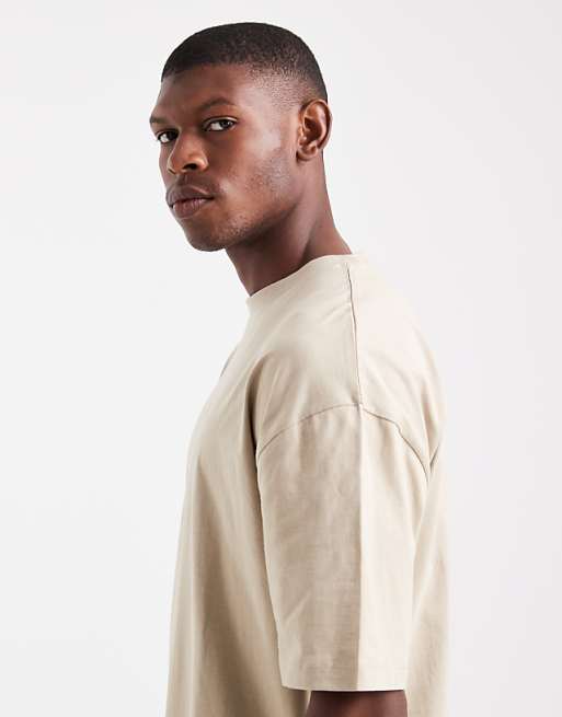 DESIGN Essentials Oversized T-shirt In Stone