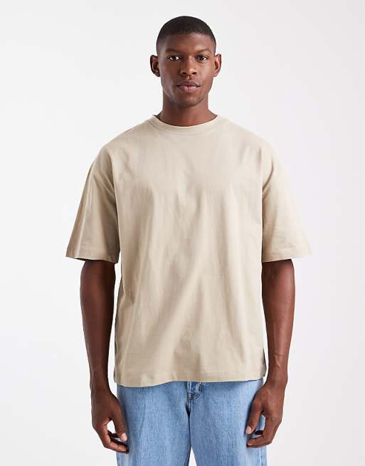 DESIGN Essentials oversized t-shirt in stone