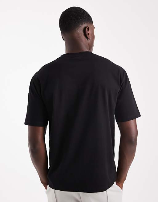 DESIGN Essentials Relaxed Crew Neck T-shirt In Black