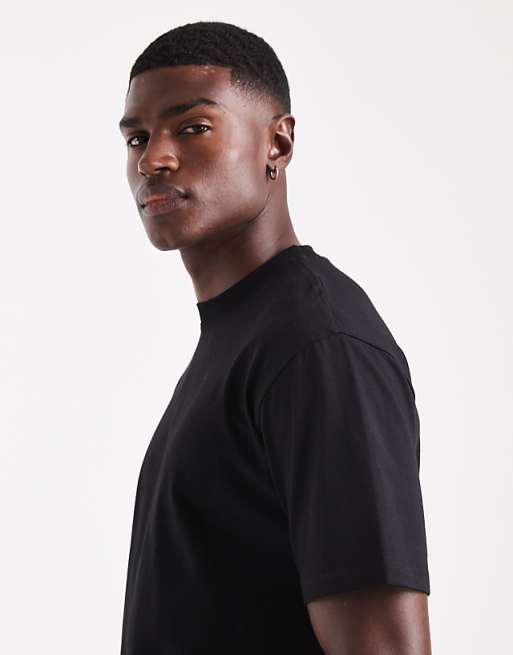DESIGN Essentials Relaxed Crew Neck T-shirt In Black