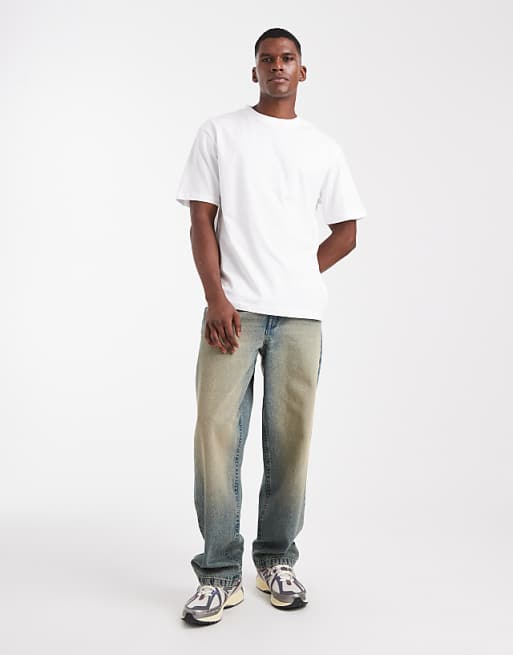 DESIGN Essentials Relaxed Crew Neck T-shirt In White