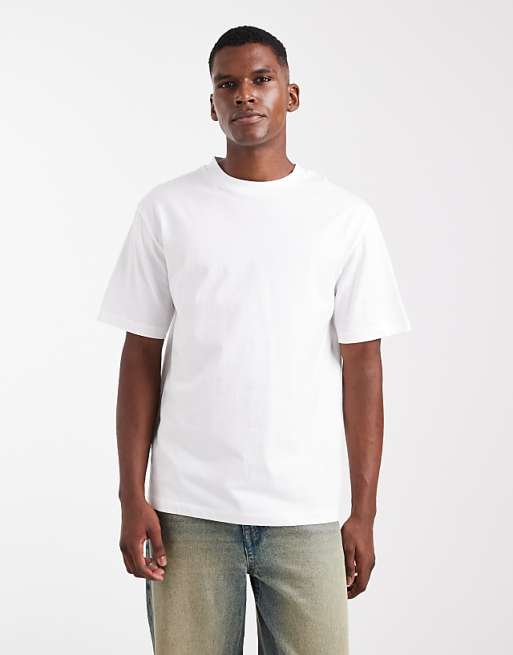 DESIGN Essentials relaxed crew neck t-shirt in white