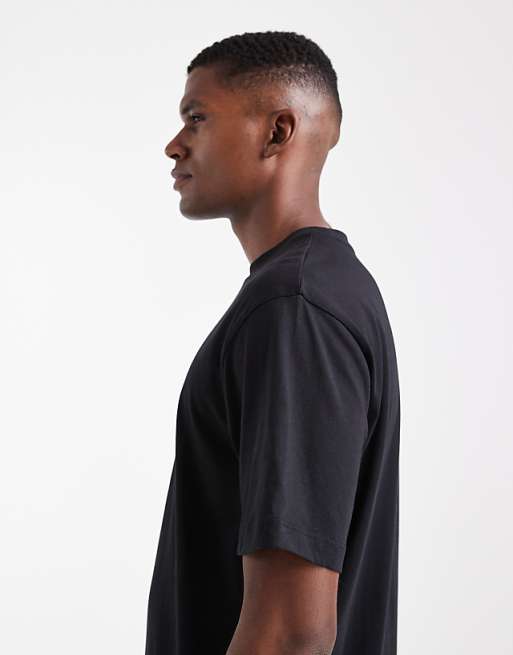 DESIGN Essentials Relaxed Crew Neck T-shirt In Black