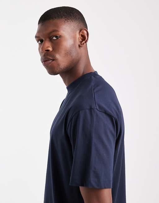 DESIGN Essentials Relaxed T-shirt In Navy