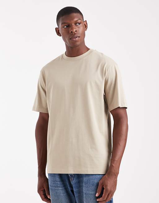 DESIGN Essentials relaxed t-shirt in stone