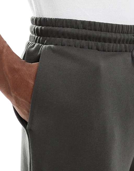 DESIGN Essentials Straight Leg Joggers In Khaki