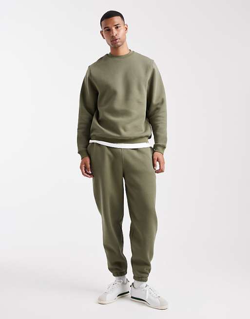 DESIGN Essentials Sweatshirt In Khaki