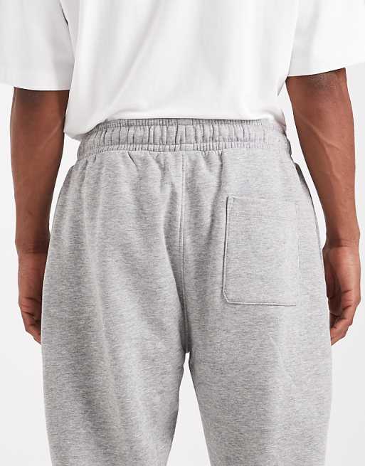 DESIGN Essentials Tapered Jogger In Grey Marl