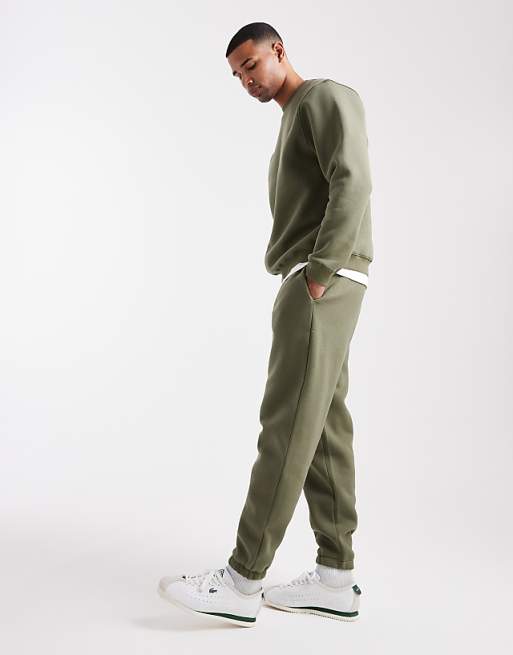 DESIGN Essentials Tapered Jogger In Khaki