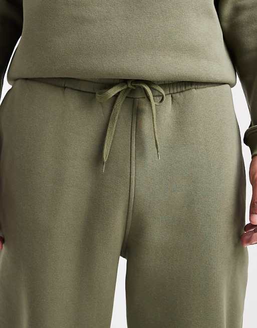 DESIGN Essentials Tapered Jogger In Khaki