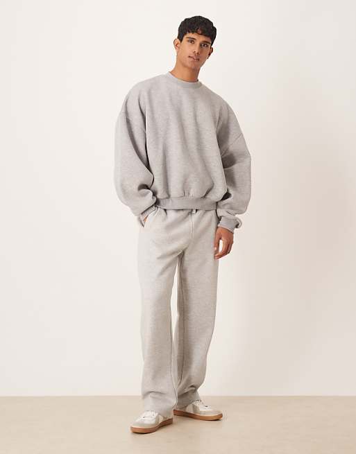 DESIGN Extreme Oversized Sweatshirt In Grey Marl