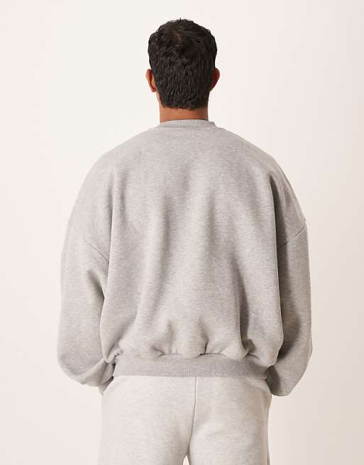 DESIGN Extreme Oversized Sweatshirt In Grey Marl