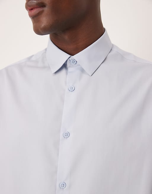 DESIGN Formal Easy Iron Regular Shirt In Blue