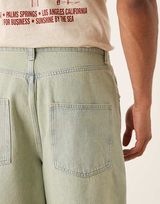 DESIGN Green Tint Denim Jorts