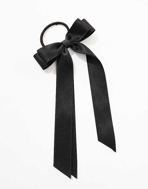 DESIGN Hairband With Bow Detail In Black