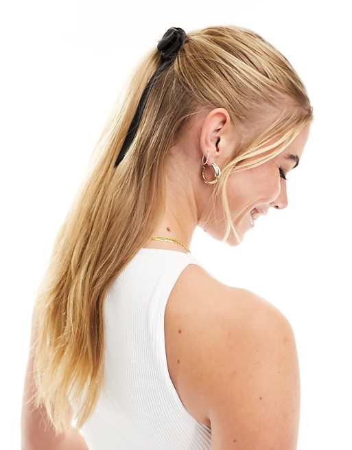 DESIGN Hairband With Bow Detail In Black