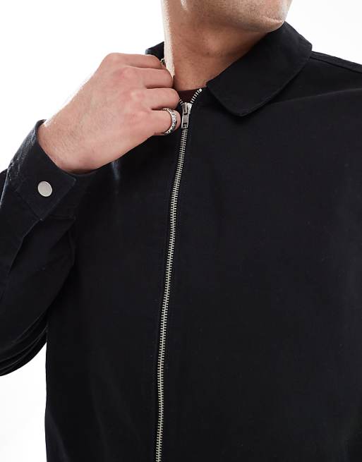 DESIGN Harrington Jacket In Black