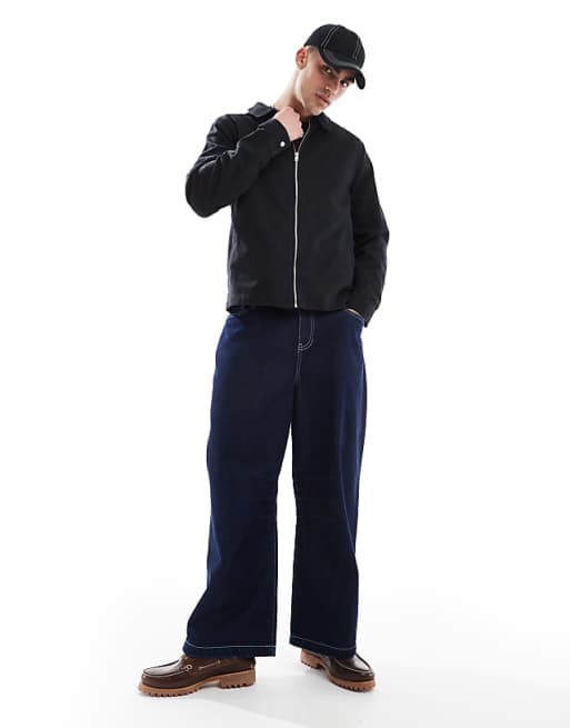 DESIGN Harrington Jacket In Black