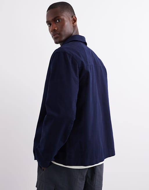 DESIGN Harrington Jacket In Navy