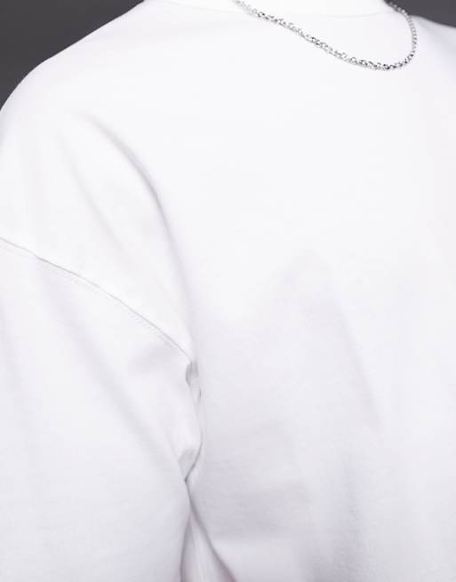 DESIGN Heavyweight Boxy Oversized T-shirt In White