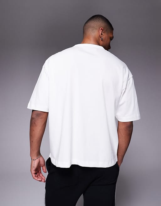 DESIGN Heavyweight Boxy Oversized T-shirt In White