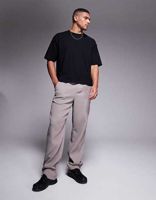 DESIGN Heavyweight Boxy Oversized T-shirt In Black
