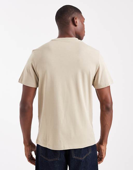 DESIGN Heavyweight Crew Neck T-shirt In Stone