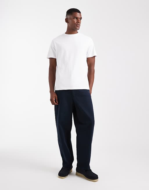 DESIGN Heavyweight Crew Neck T-shirt In White